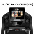 pro fitness  big screen and mp3 connector  folding electric motorized treadmills